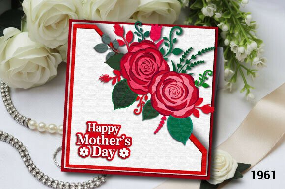 3D SVG Mother’s Day Rose Card Design Review for Brand Marketers