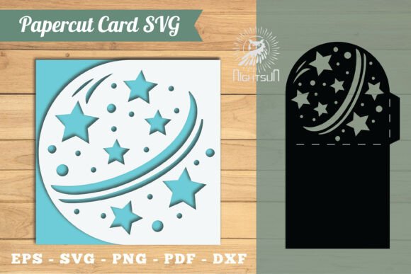 Ball Papercut Card Template SVG 2 Review