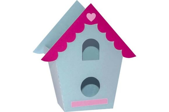 Bird House Shape Favout Bag: 3D SVG for Baby Brands