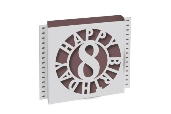 Birthday Shadow Box 3D SVG for Pop-Up Cards