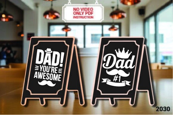 Dad You're Awesome 3D SVG for Father's Day