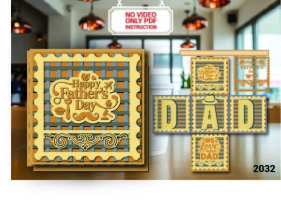 Father S Day 3D SVG: DAD Folding Card Review