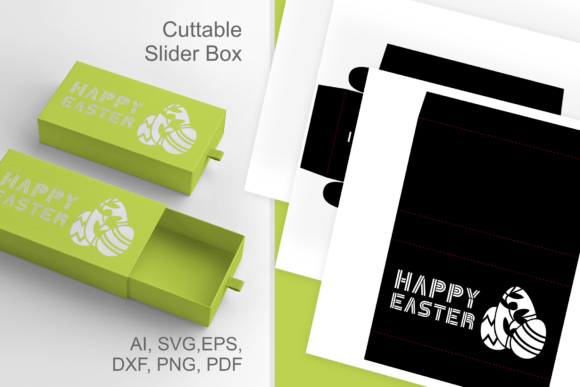 Happy Easter Eggs 3D SVG: Sliding Drawer Box Review