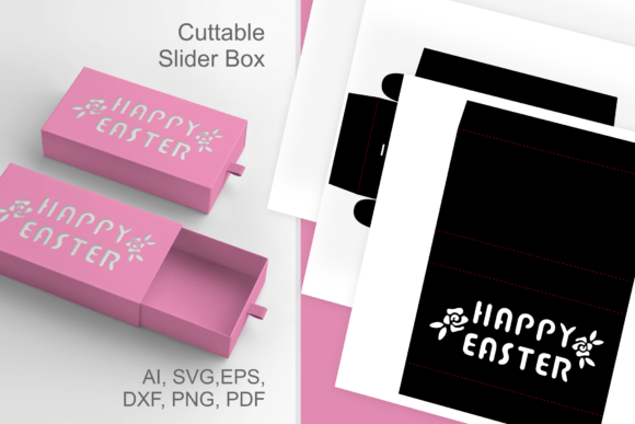 Happy Easter Text Cutout Drawer Gift Box Review
