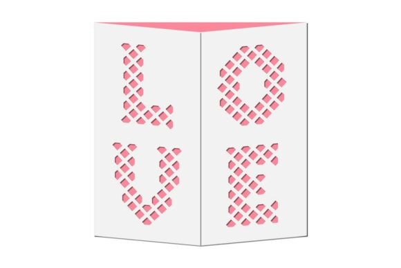 Love Word Cutout 3D SVG for Valentine's Day Content