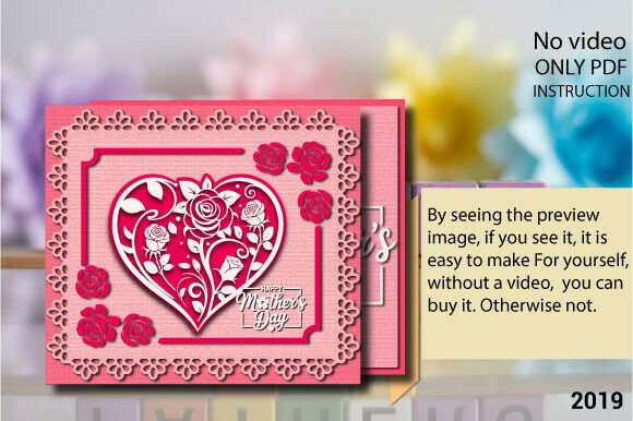 MOM S Floral Heart 3D SVG for Mother S Day Crafts