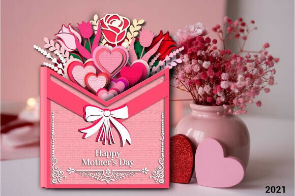 Mother S Day 3D SVG: Envelope Pop Up Card Review
