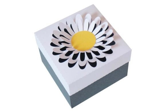 Pop Out Daisy 3D SVG for Gift Boxes