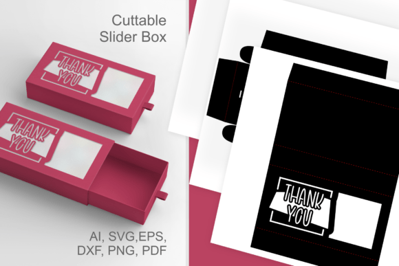 Smooth Tall Thank You 2 Drawer Box SVG Review