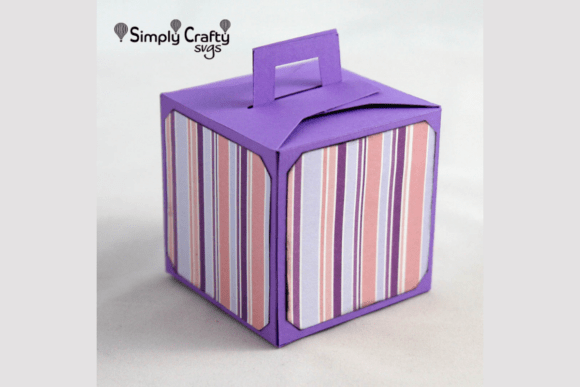 Square Box with Handle Set SVG: 3D Gift Boxes