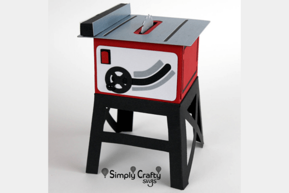Table Saw Box SVG: 3D Father's Day Craft Project